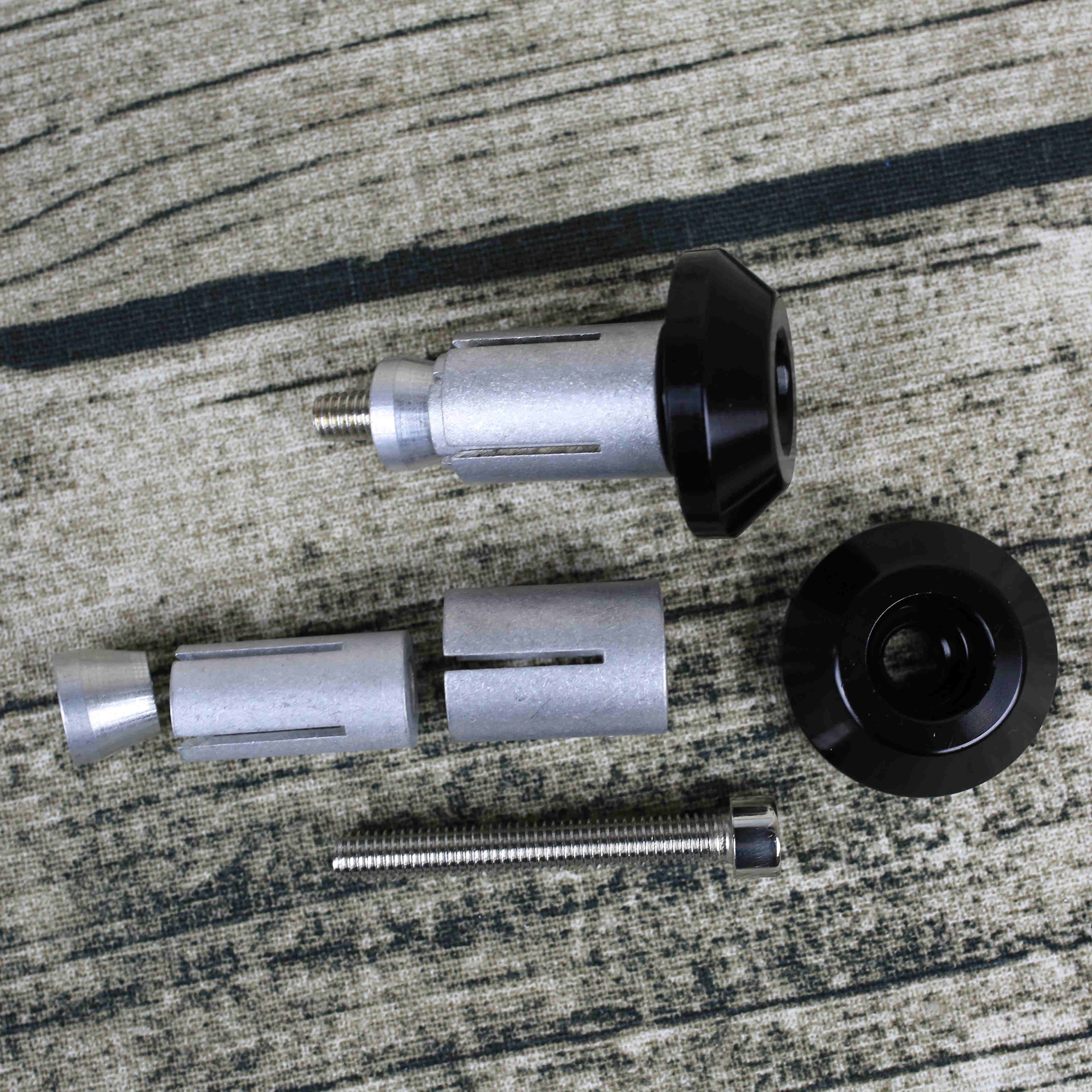 Oxford Motorcycle Bar Ends 1 – Black Bar End Weights For Street, Dual Sport, Off-Road