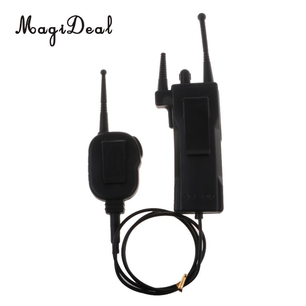 MagiDeal nowość sztuczna policja domofon zabawka sztuczna dwukierunkowa radio rekwizyt żart rekwizyt robić gry akcesoria imprezowe dowcipny prezent