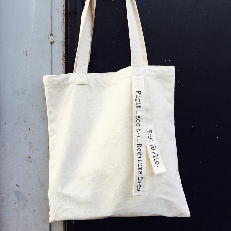 Women Canvas Bag Letters Belt Cotton Fabric Shoulder Bag Female Shopper Handbag Tote Ladies Eco Cloth Shopping Bags