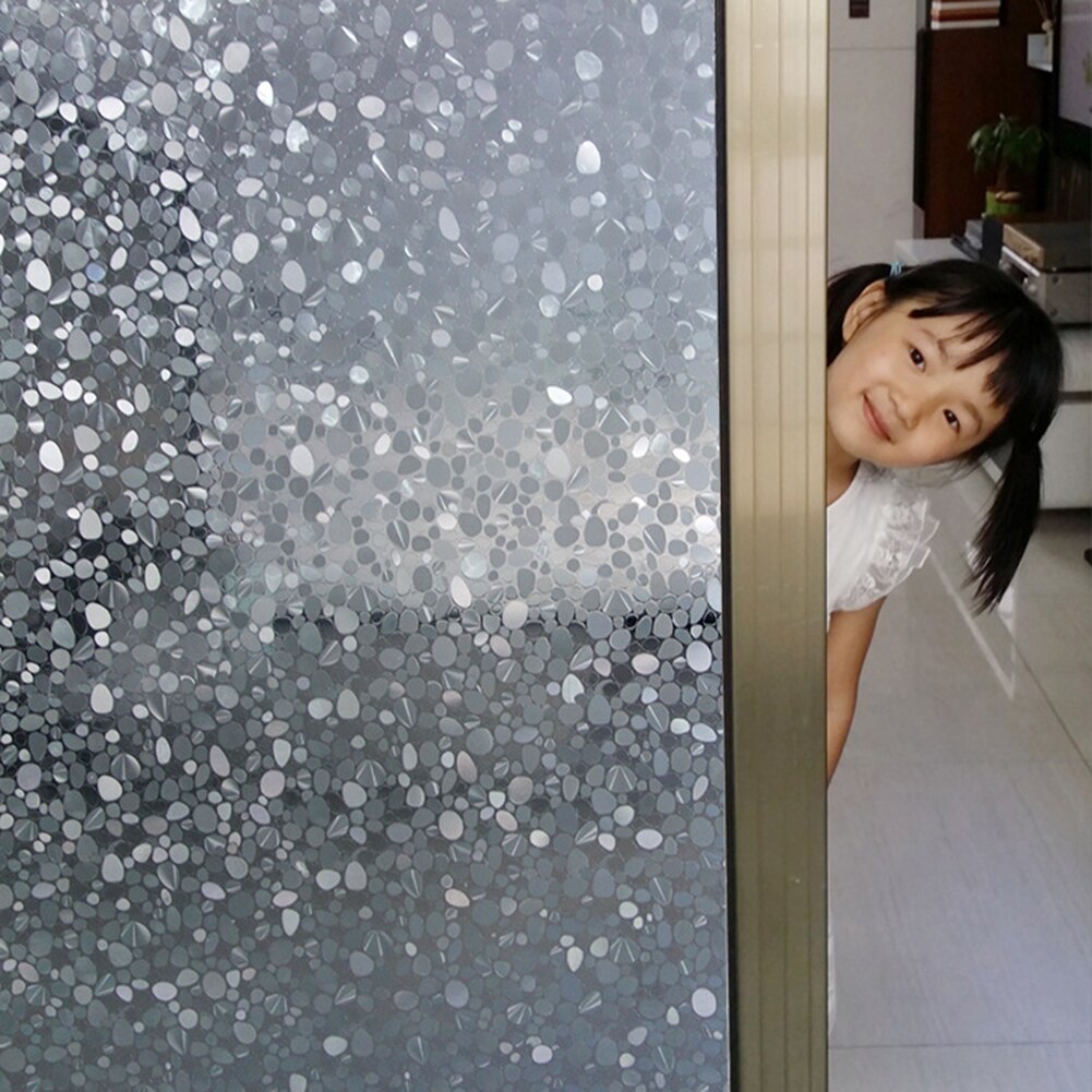 3D Privacy Window Decorative Cover Film No-Glue Removable Glass Sticker Rainbow Effect Sticker Adhesive Static Cling Vinyl Film