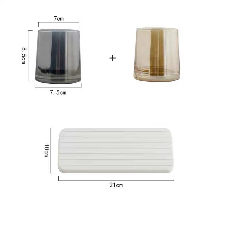 Hotel Vanity Countertops Bathroom Homestay Brush Tumbler Cup Bathroom Accessary: F