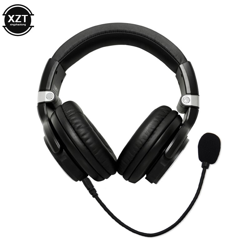 3.5mm Wired Stereo Gaming Headset Mic Mono Computer Gamer HD Microphone for Computer Phone Recorder
