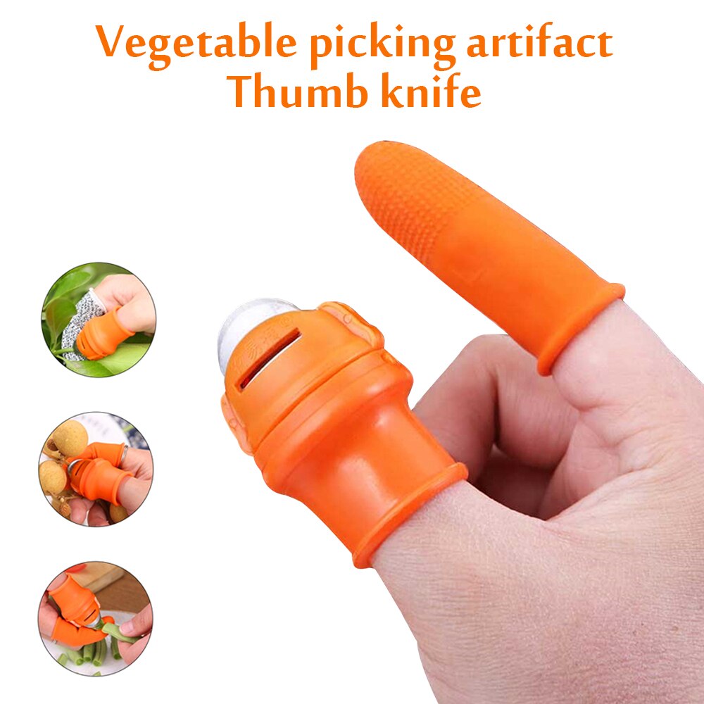 Protectores de silicona para dedos con hoja para frutas y verduras, funda para dedos, suministros de trabajo para jardín, ahorro de trabajo