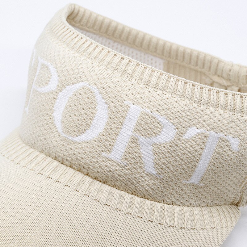 Anti UV Headscarf Soft Brim Sun Protect Visor Running Cap Outdoor Leisure Empty Top Hats For Women Men