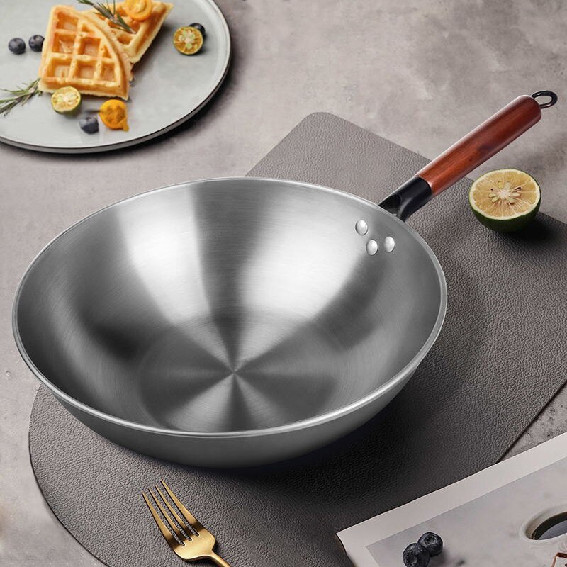 Traditional Handmade Forging Wok Induction Available Durable Iron Woks Non-Stick No Coating Wok