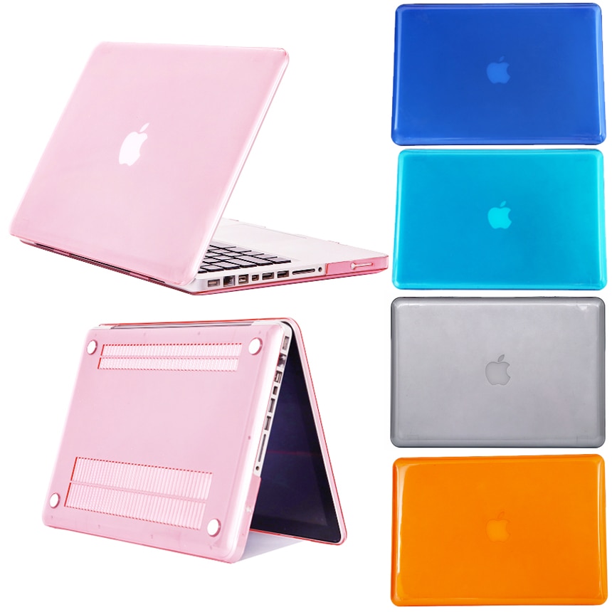 Crystal Clear Coque for Macbook Pro 13 15 CD ROM A1278 A1286 Laptop Case Transparent PVC Cover for Macbook Pro 13 15 CD ROM Case