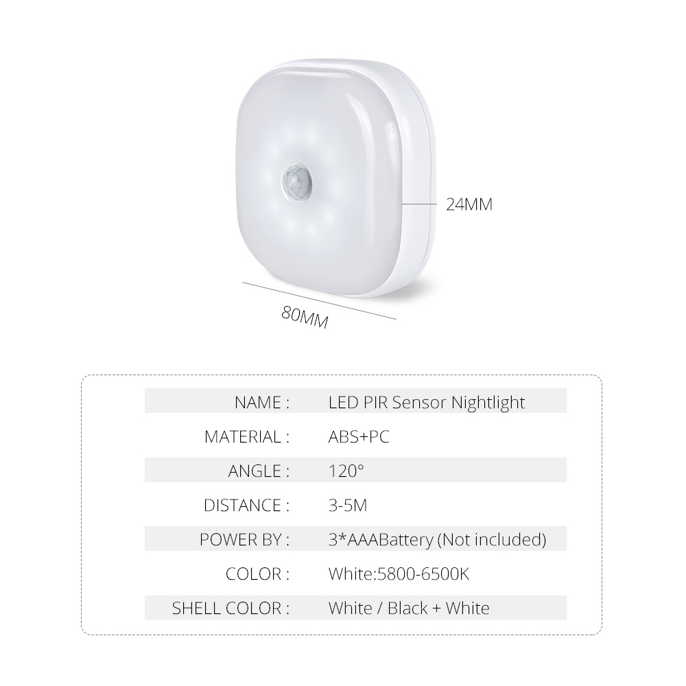 10LEDs Night Light Infrared PIR Motion Sensor Wireless Light for bedroom Wall Lamp Auto On/Off LED night light