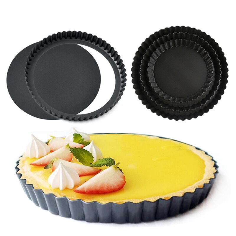 Pizza Molds Round Mold Removable Loose Bottom Fluted Heavy Duty Mold Pie Pizza Cake Round Mold Removable Loose Bottom