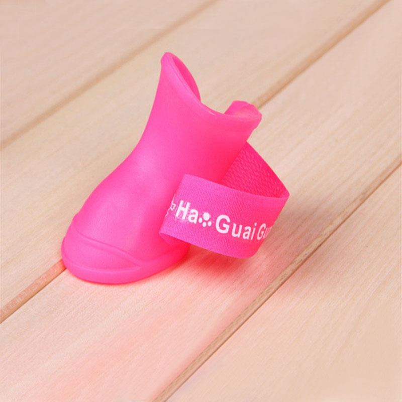 Gorąca sprzedaż buty dla psa na lato wodoodporne kalosze dla psa szczeniak kalosze trwałe buty: Czerwony / S