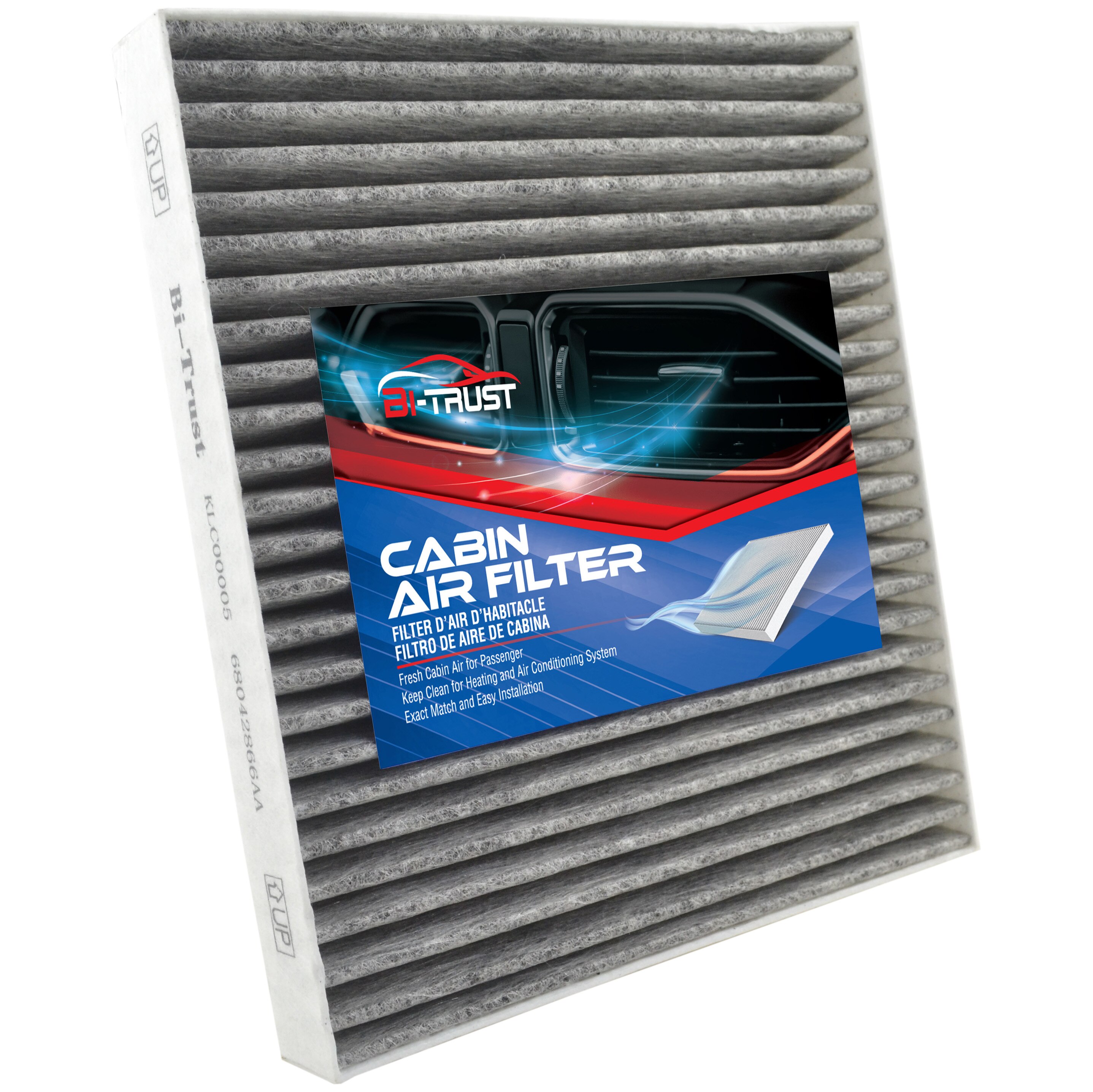 Bi-trust – filtre à Air de cabine en carbone, pour Chrysler, Dodge Grand caravane, Infiniti, Kenworth, Nissan Armada gt-r Titan Xd, Volkswagen