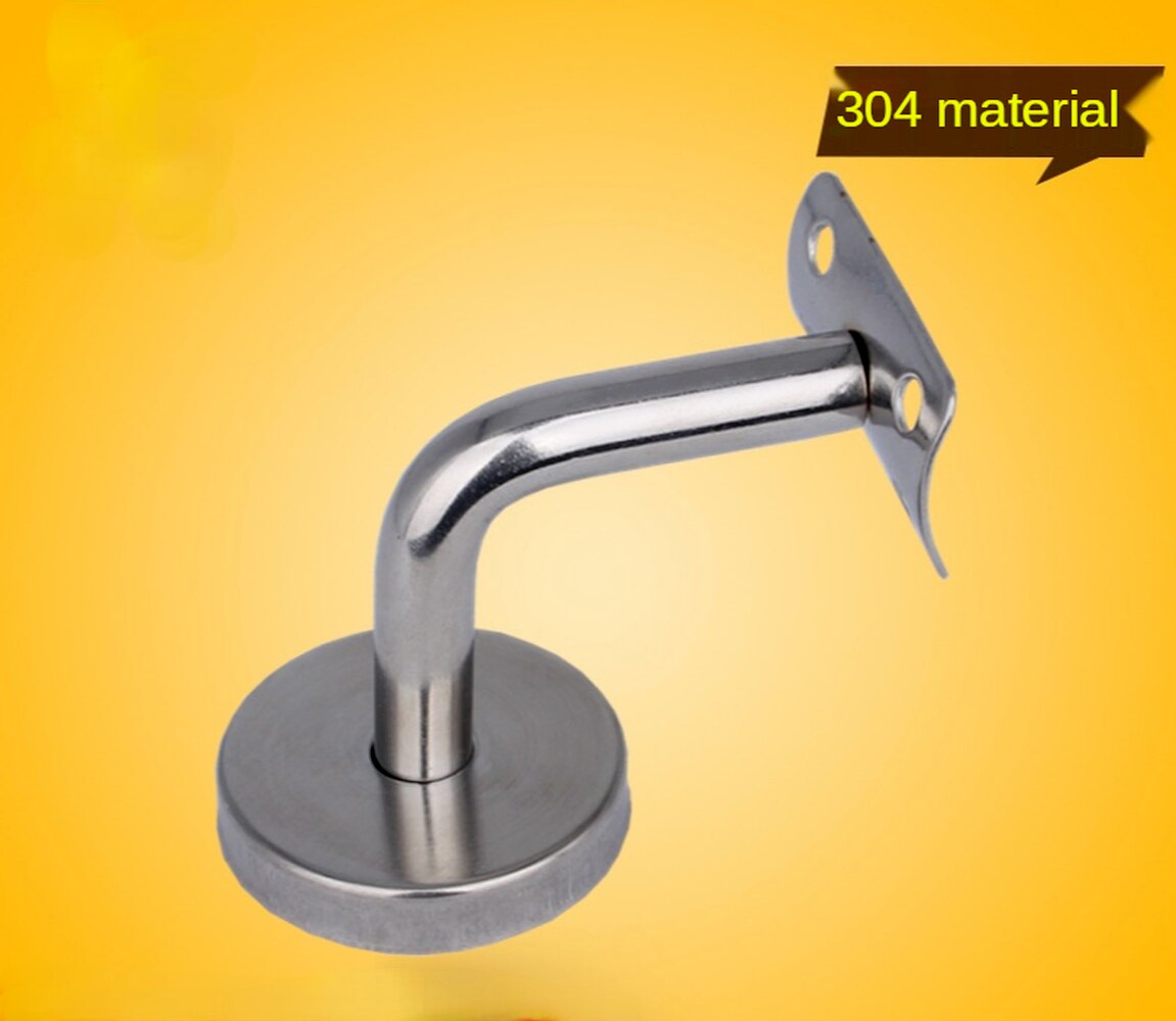 3pcs Stainless Steel Solid Wall Bracket Pvc Handrail Fixing Bracket Elbow Against The Wall Stair Handrail Bracket Accessories