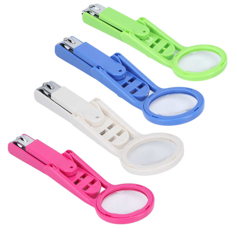Nail Magnifier Scissors Matte Surfaces Magnifying Glass Nail Cutter for Toenails