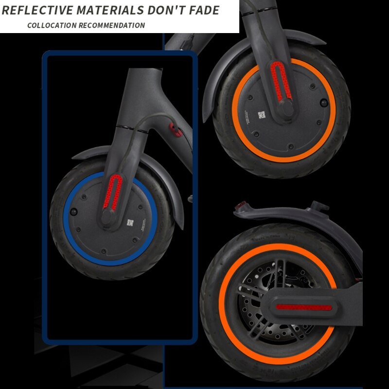 Scooter Wiel Hubs Beschermende Reflecterende Sticker Voor-Xiaomi Mijia M365 Pro Elektrische Scooter Voor M365 Scooter Onderdelen