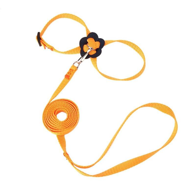 Huisdier Vogel Harness En Leash Verstelbare Parrot Bird Harness Leash Pet Anti Bite Training Touw Zachte Draagbare Huisdier Playthings: YELLOW