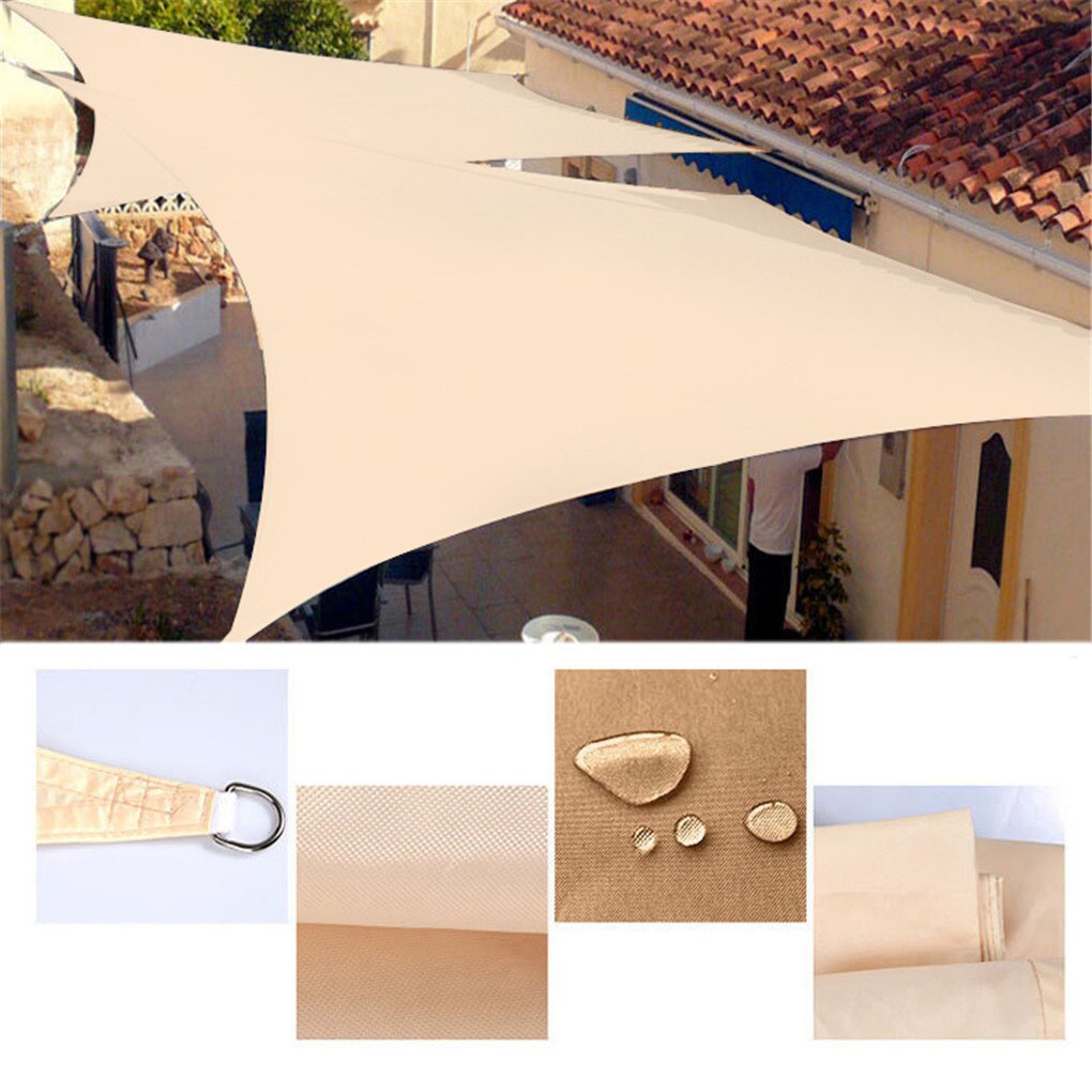 Waterproof Awning Polyester Outdoor Garden Courtyard Patio Shelter Summer Sun Protection Rain Cover Awning UV Protection