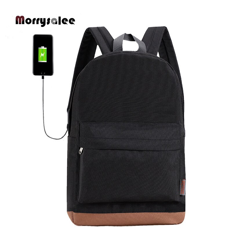 Men Male Canvas Backpack Gray Casual Rucksacks 15inch Laptop Backpacks College Student School Bag Backpack Women Bag