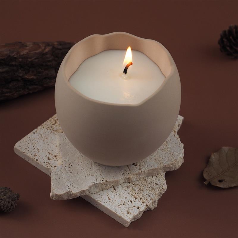 Candle Jar Molds, Silicone Concrete Molds for Candle Holder with Lids, Candle Cup Cement Molds for Candle Making Supplies