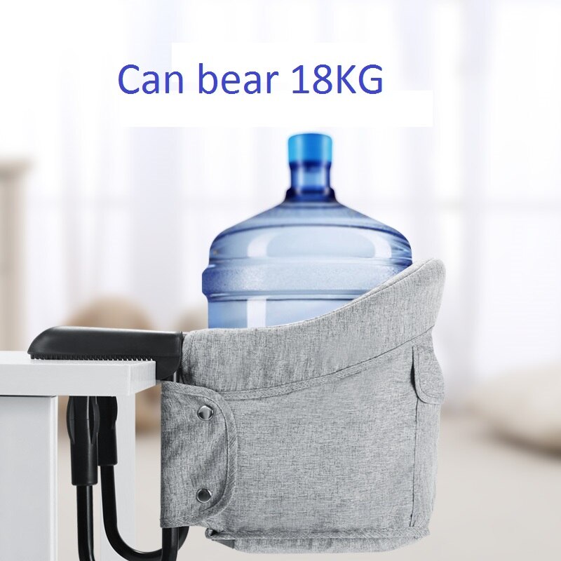Trona portátil con gancho para bebé, trona de viaje plegable, Clips para mesa de comedor, silla de alimentación para niños con cinturón de seguridad