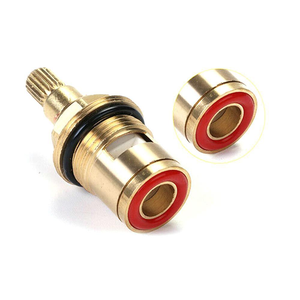 1 Pair Replacement Valves Ceramic Tap Valve For Bathroom Hardware Accessories Faucet Cartridges 20 Teeth 1/2 Thread
