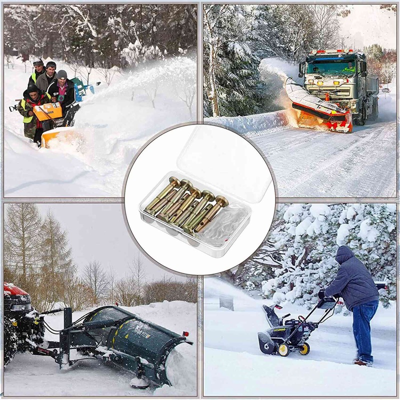 10PCS Shear Pin And Split Pin Kit For Snow Blower Shear Pin 738-04124A And 714-04040