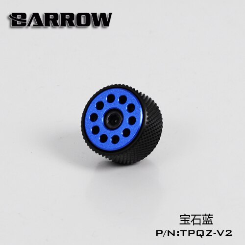 Barrow  g1/4 '' automatisk+manuel udstødningsventil luftevakueringsventil til computer vandkølesystem tpqz -v2 sort ring: Blå
