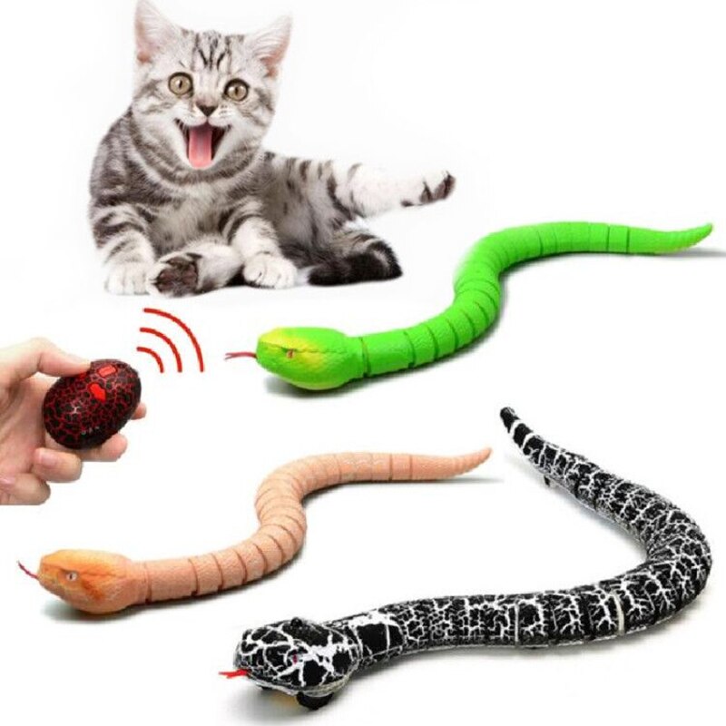 Serpent télécommandé à infrarouge RC, jouet et œuf de chat, serpent à sonnette, Animal, tour effrayant, jouets pour enfants, nouveauté drôle,