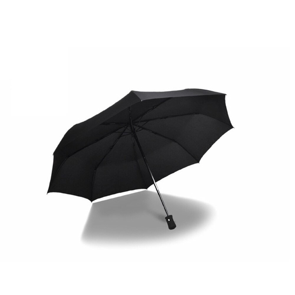 Folding Umbrella Rain Anti-UV Waterproof Automatic Open Close Portable 3 Fold For Travel XR: Black
