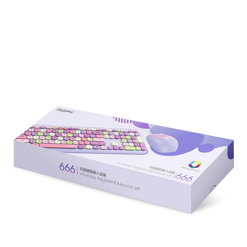 Draadloze Toetsenbord En Muis Combinatie, Kleur Toetsenbord Mute, 2.4G Draadloze Toetsenbord, Compatibel Met Pc, computer, Notebook