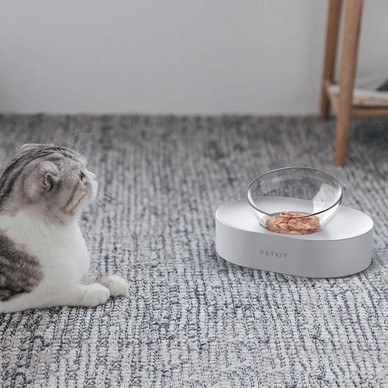 Petkit Haustier Schüssel Fütterung Gerichte Einstellbare Doppel Zubringer Schalen Wasser Tasse Katze Schalen Trinken Schüssel Haustier Lieferungen Aus Youpin