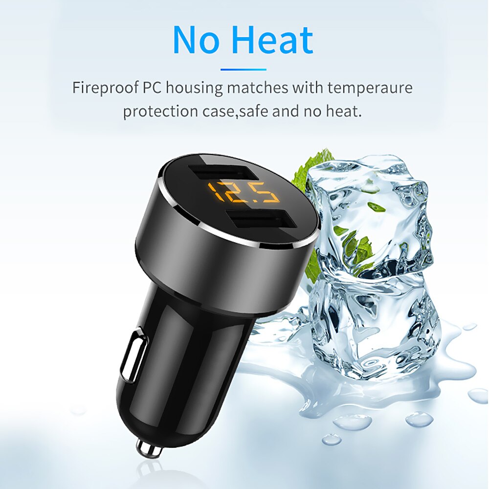 FLOVEME 5V 3.6A Auto Charger Fast Charger Sigarettenaansteker Auto USB Lader Voor Samsung Mobiele Telefoon Lading cargador coche