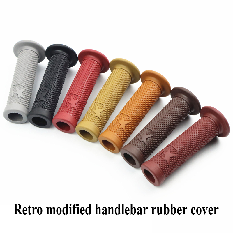 7/8 ''22 MILLIMETRI Dirt Bike Mountain Bike Manubrio Coperture Manopole Moto Gomma Gel Retro Manubrio Copertura Moto Manopola Dell'acceleratore