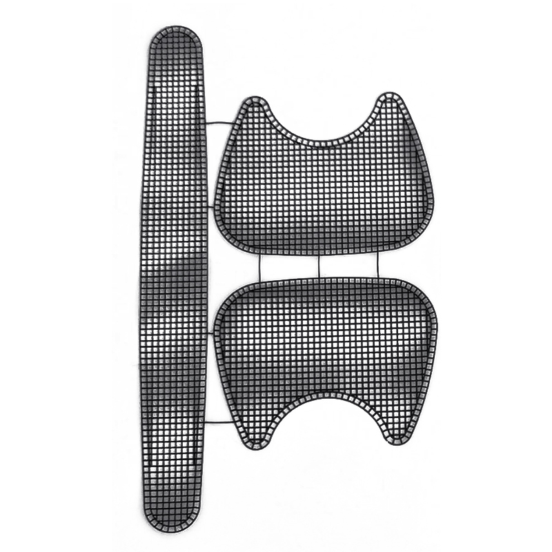 Diy Hoefijzer Draagtas Schouder Handtassen Mesh Breien Voering Weven Plastic Gaas Vel Fluwelen Hok Trim Tools Breien Helper: marine