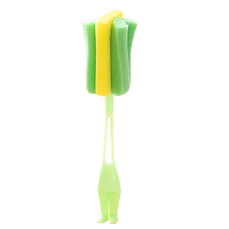 Éponge bouteille brosse bébé alimentation lait bouteille tasse verre nettoyant lavage cuisine outils de nettoyage: Vert