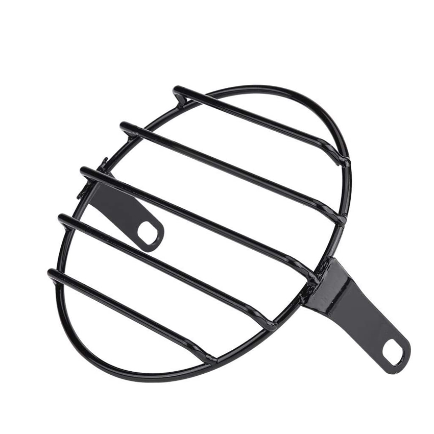 Universal Motorcycle Headlight Protector Guard 6.5inch Motorbike Light Lamp Metal Cover Mesh Grill Mask for Harley CG125 GN125: MULTI