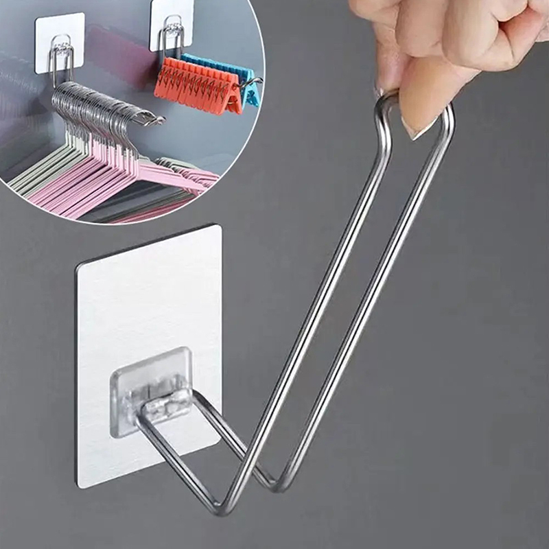 Veelzijdige Wandhanger Opslag Ruimtebesparende Opvouwbare Kleerhanger Rek Winddichte Antislip Organizer