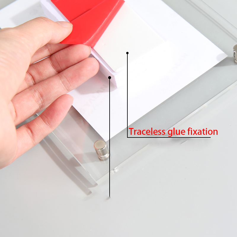 Acrylic Suspended Photo Frame Children'S Painting Wall Hanging Free Punch Nail Display Artwork Mounting Frame Display Frame