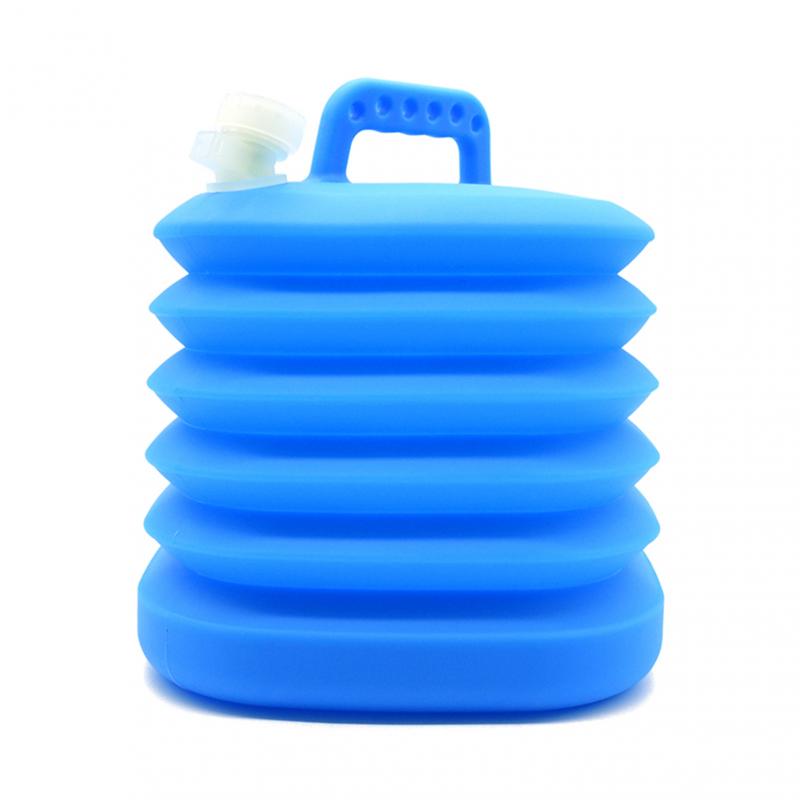 Outdoor Emmer Auto Draagbare Water Tank 14.5L Grote Capaciteit Huishoudelijke Opvouwbare Siliconen Water Opslag Emmer Auto Accessoires: Blauw
