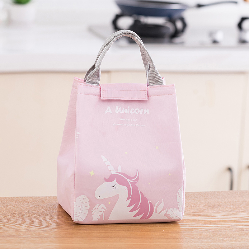 Neue Cartoon Kühler Mittagessen Tasche Wasserdicht Mittagessen Box für Picknick Kid Frauen Reise Thermische Frühstück Organizer Isolierte Lagerung Pack: Rot
