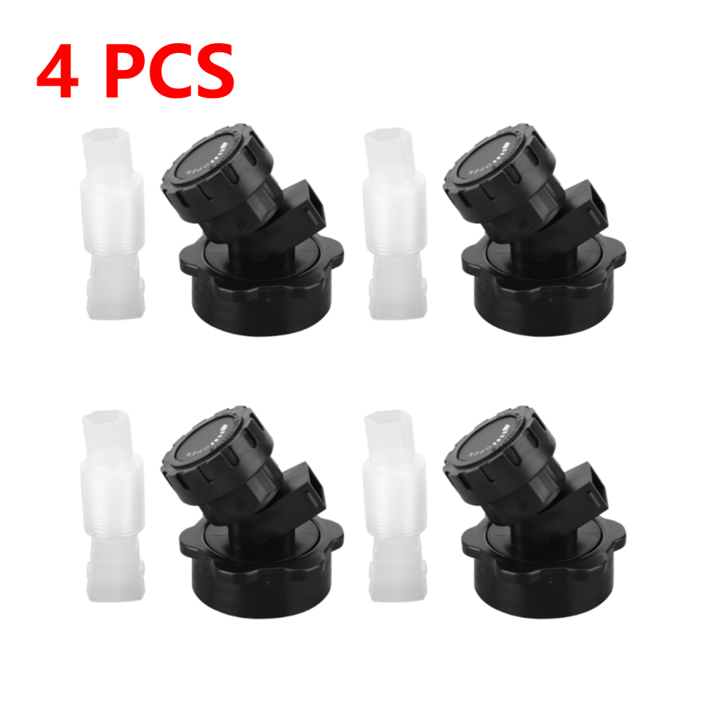 1-5 Stuks Draagbare Wateremmer Afdichting Deksel Met Kraan Camping Water Emmer Cover Water Opslag Container Deksel Voor Kamperen Wandelen: Black