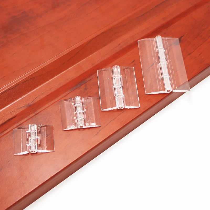 10 stk 25 x 33 30 x 33 38 x 45 65 x 42 foldehængsler af plast gennemsigtig plexiglas hængsel holdbar klar akryl