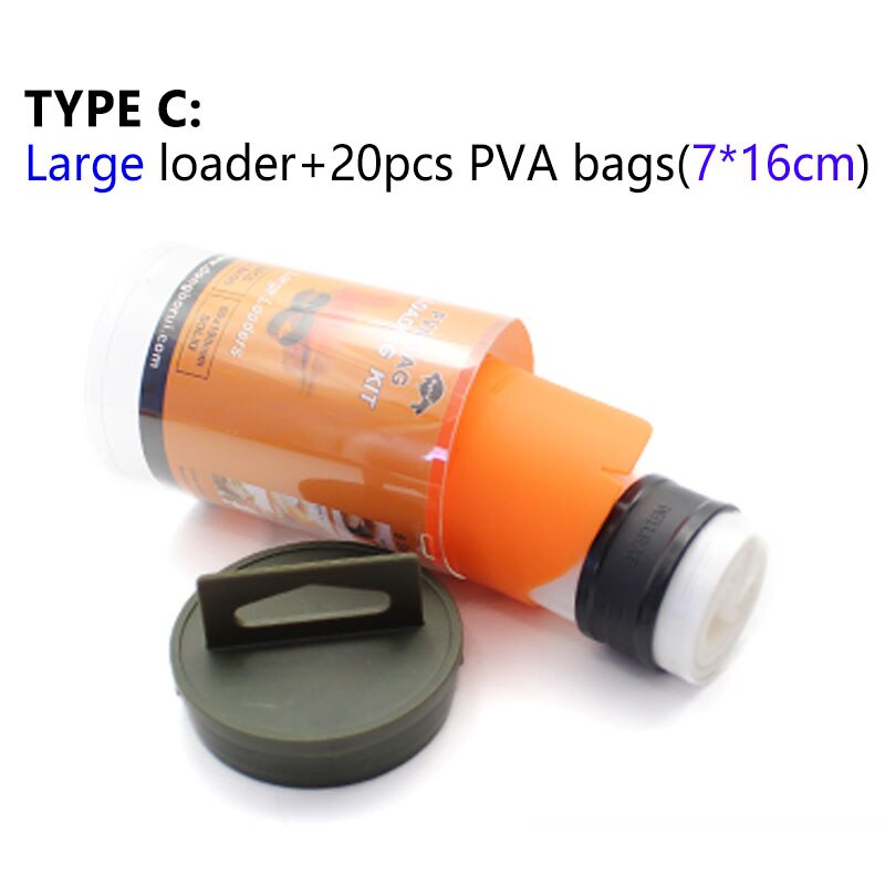 Carp Fishing Kit PVA Bag System Carp Bait Loading Tools PVA Stems Loader For Carp Rigs Method Feeder Fishing Tackle Accessories: Type C