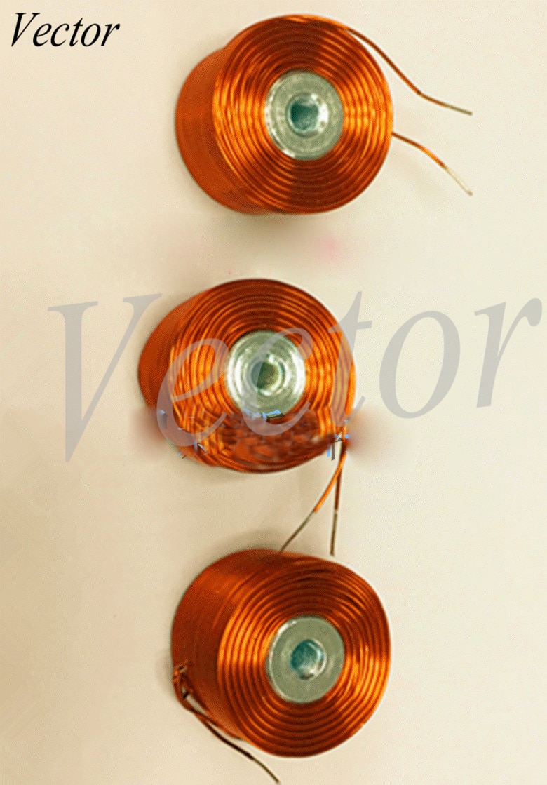 3 uds/10 uds/20 piezas Uds. Bobina de suspensión magnética 19*12MM con agujero de tornillo de núcleo de hierro fila completa de electroimán de alambre de cobre puro