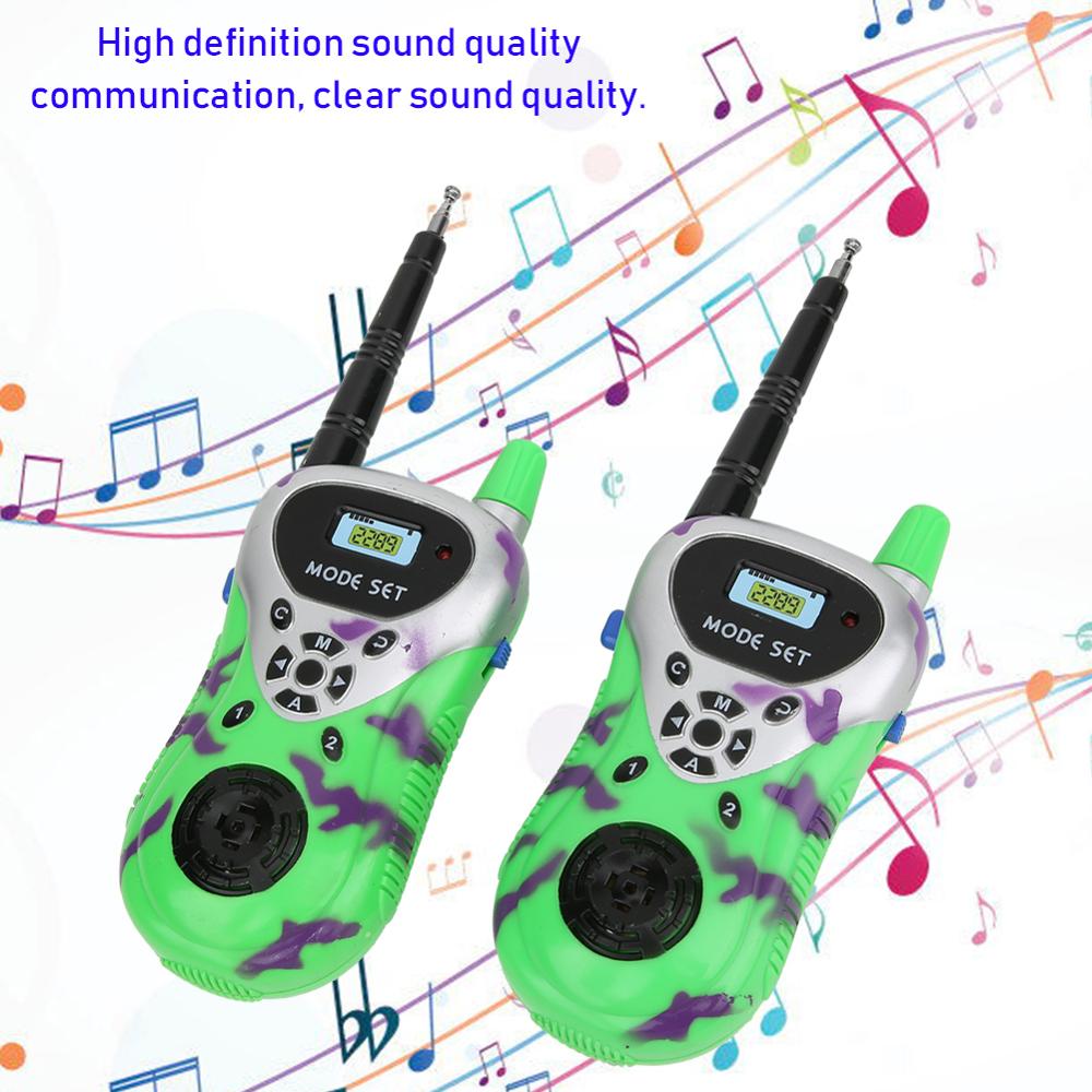 2 uds Mini walkie talkie de juguete inalámbrico para bebé niños Eletric inalámbrico Walky Talky simulan jugar juguete niños juguetes Educatianal