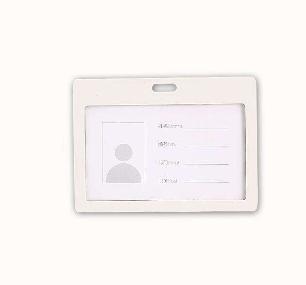 54*90mm Horizontal Work ID Card Holder for Company Staff Factory Workers Pass Bus Card Cover Case Employee Badge Holder: NO.5