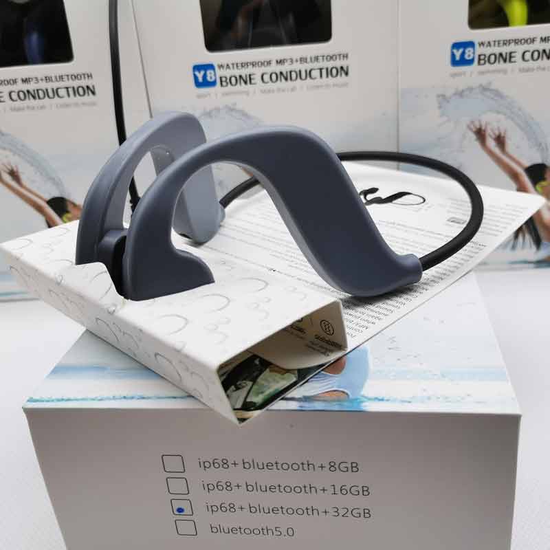 2020New IPX8 impermeable MP3 Bluetooth 5,0 conducción ósea wimming auriculares 32G incorporado tarjeta de memoria swmming auriculares mp3 player