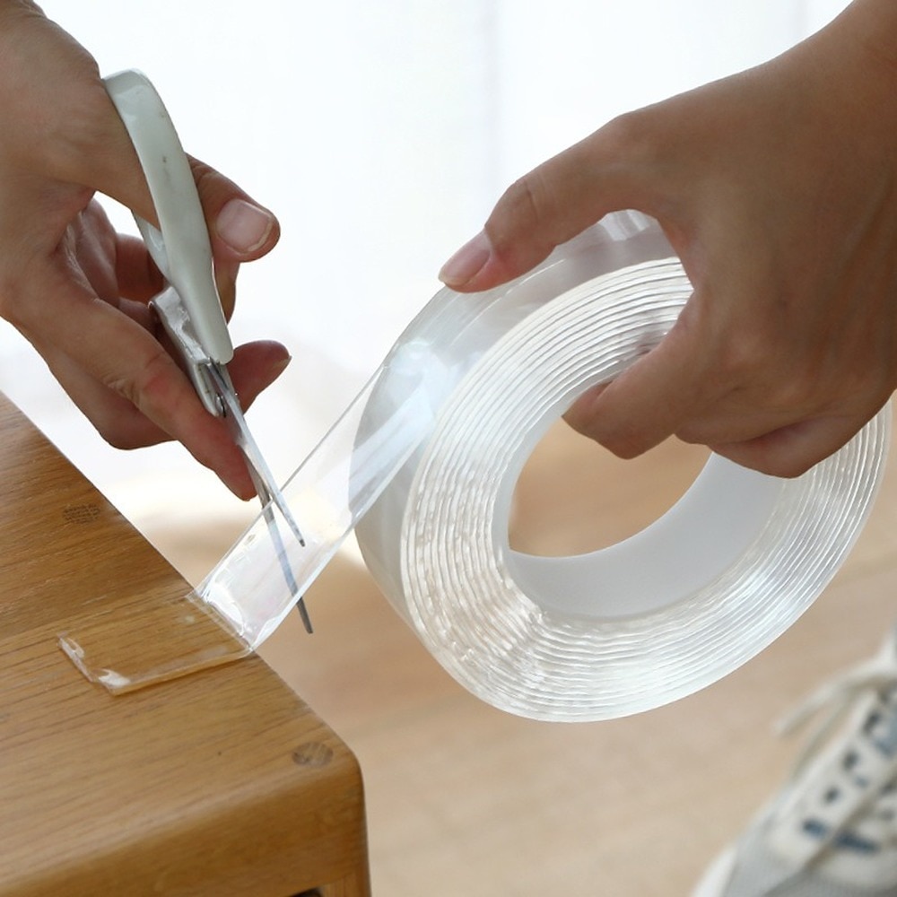 Nano magique Transparent ruban lavable réutilisable Double face ruban adhésif Nano-sans Trace pâte colle amovible ménage nettoyable