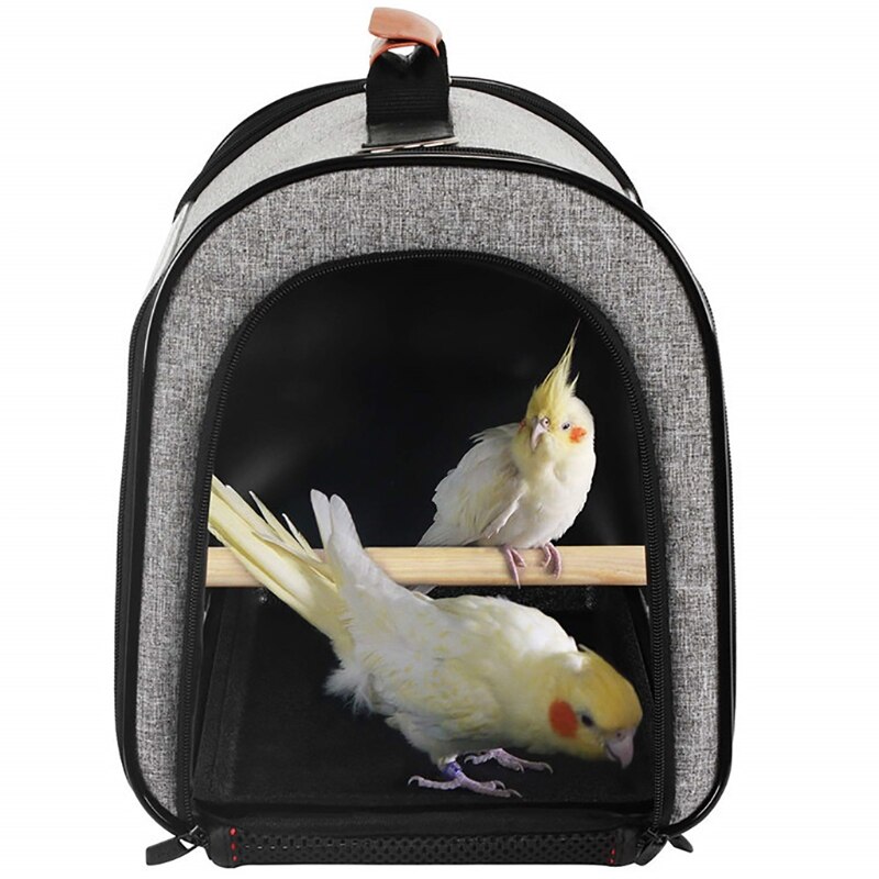 Multifonctionnel oiseau sac de voyage Portable animal de compagnie oiseau perroquet transporteur respirant sortir voyage Cage petits animaux transporteur