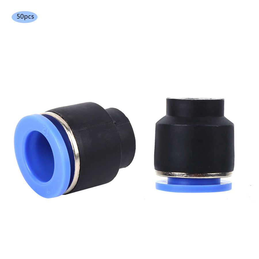 50PCs 1.0MPa Aie Pipe Plug Pneumatic Cap Industrial Appliances Quick Insert PPF12 Oval Release Ring