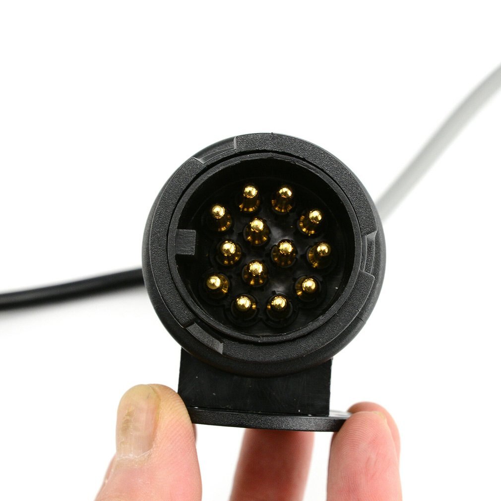 Adaptador de 13 pines a 7 pines, cable de extensión para remolque, conector para remolque de caravana, accesorios para coche