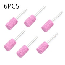 Pink Abrasive Mounted Stone High hardness 3mm Shank Abrasive Mounted Grind Stone Rotary Tool For Wood Metal Mold